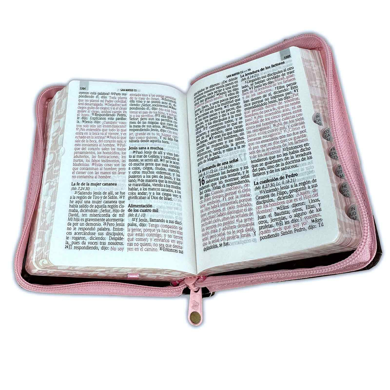 Biblia Reina Valera 1960 – Rosa Marrón Índice Cierre - Imagen 4