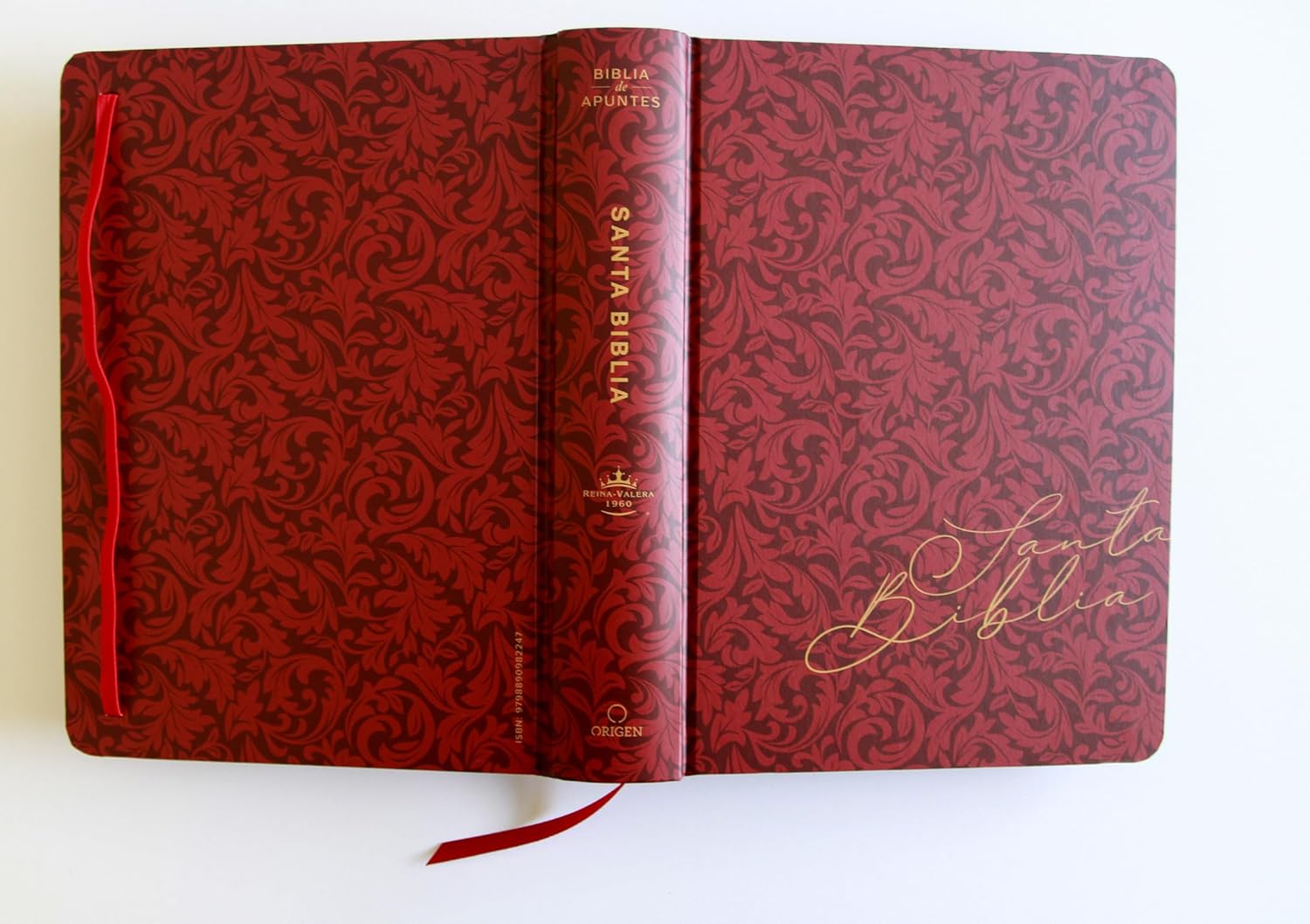 Biblia de Apuntes RVR 1960 Tapa dura Vinotinto - Imagen 2