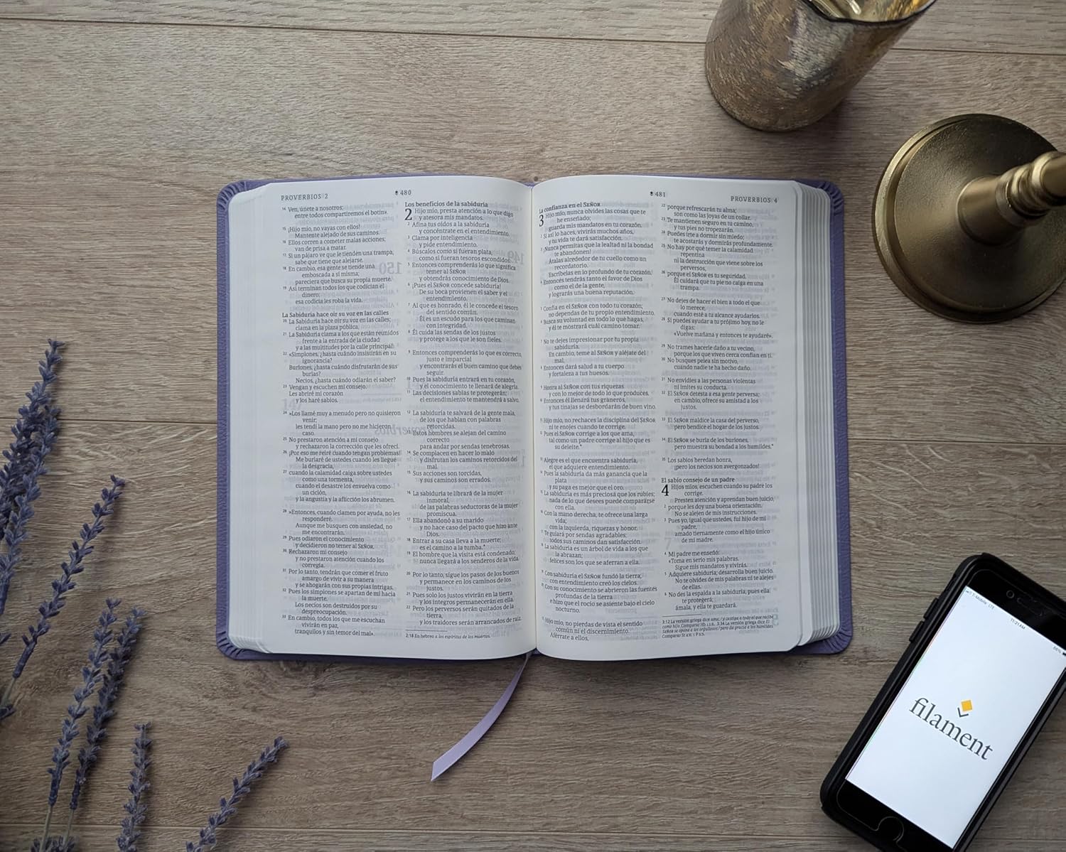 Biblia NTV Lavanda Valor Premium Filament - Imagen 6
