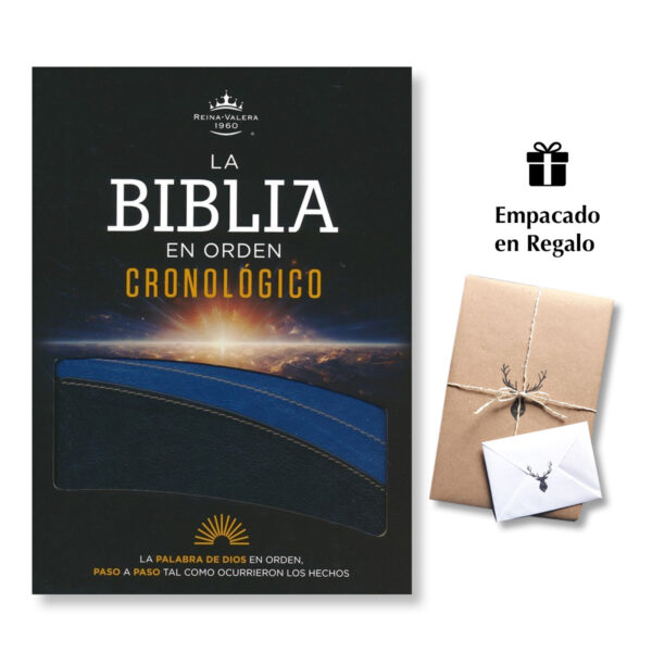 Biblia En Orden Cronológico RVR60 - Azul Imitación Piel