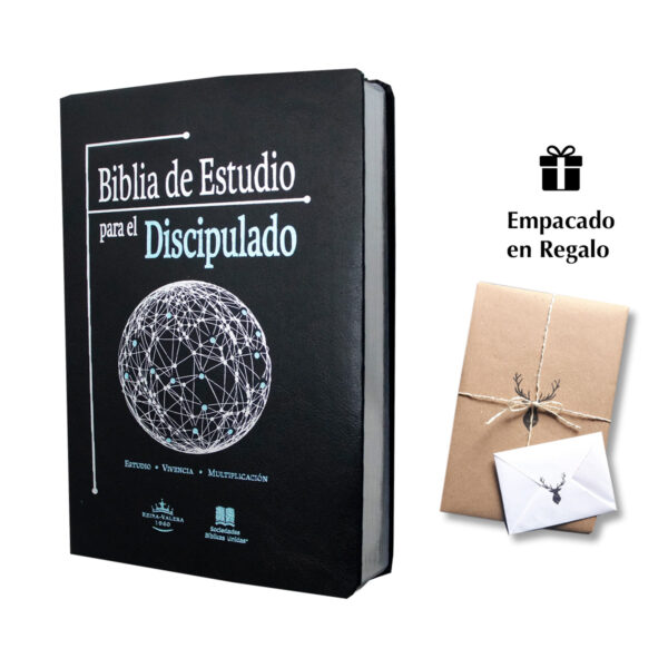 Biblia de Estudio Rvr 1960 para el Discipulado Cuero sintético Color Negro