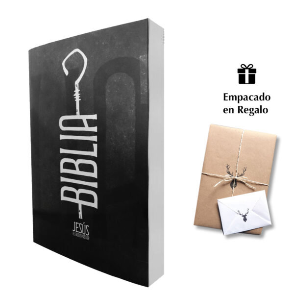 Biblia Misionera RVC Letra mediana Color Gris Con Ayudas Digitales