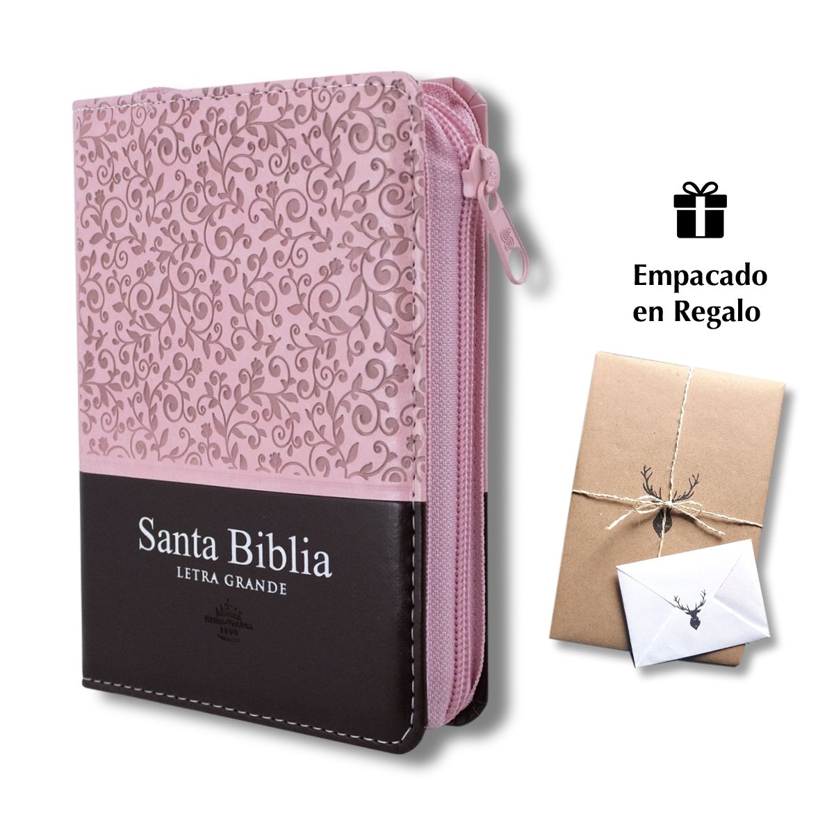 Biblia Reina Valera 1960 – Rosa Marrón Índice Cierre