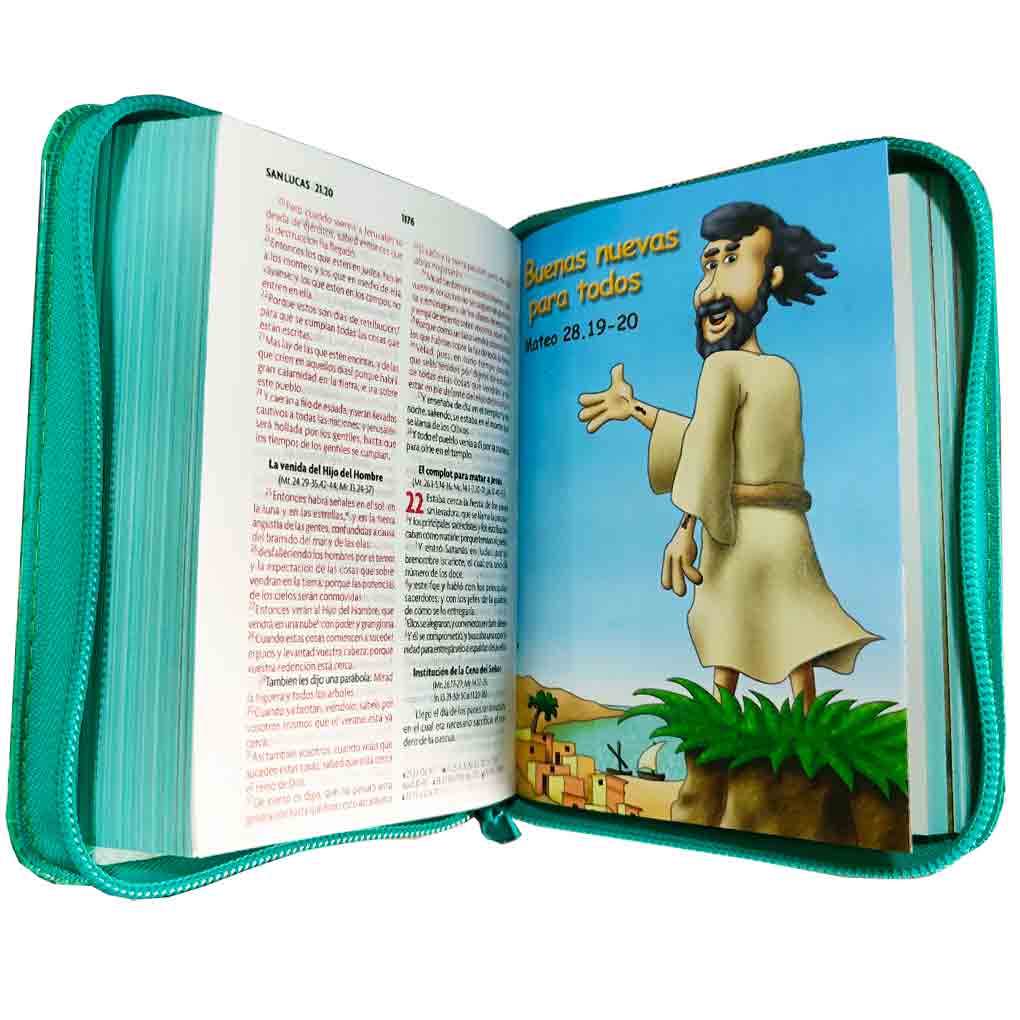 Biblia Amigos por Siempre RVR1960 Verde Compacta - Imagen 4