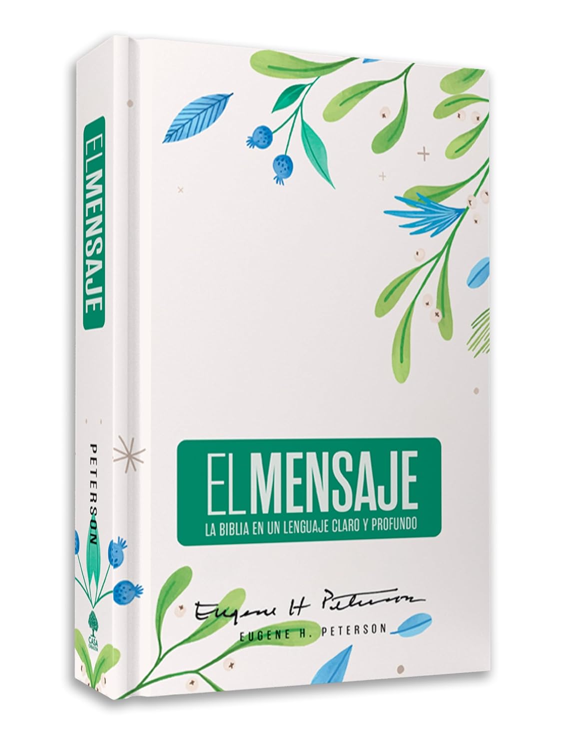 Biblia El Mensaje Tapa dura, Verde Floral : La Biblia en un lenguaje claro y profundo - Imagen 2