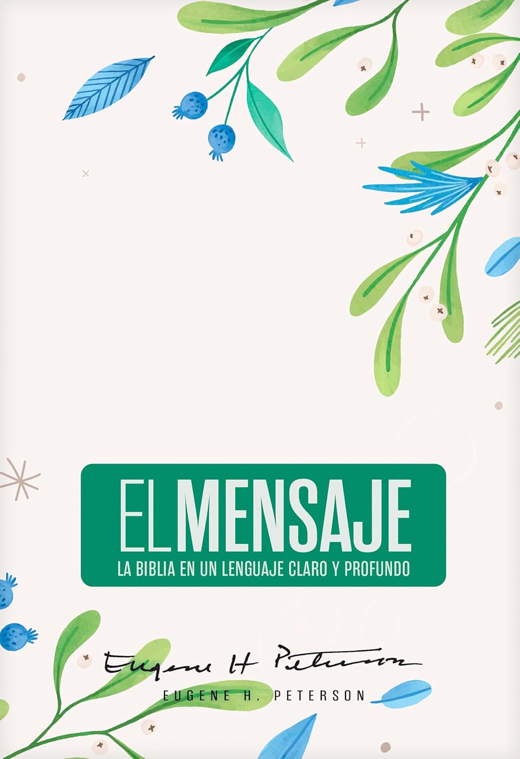 Biblia El Mensaje Tapa dura, Verde Floral : La Biblia en un lenguaje claro y profundo - Imagen 3