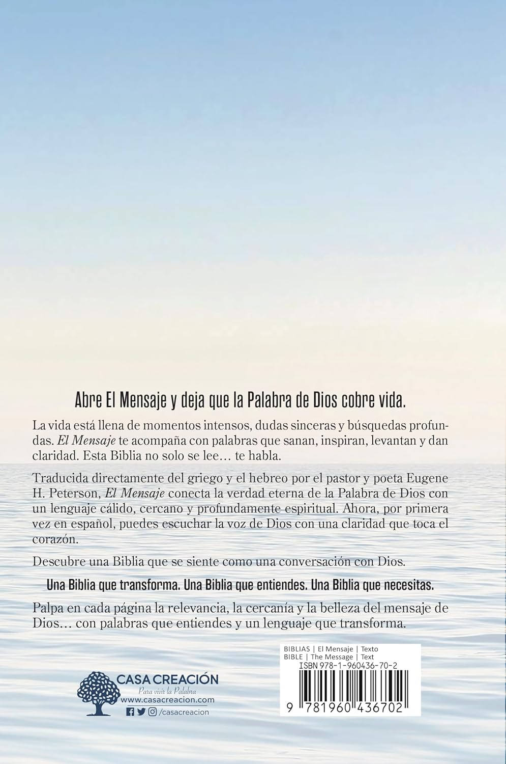 Biblia El Mensaje Tapa dura Ocean Blue : La Biblia en un lenguaje claro y profundo - Imagen 4