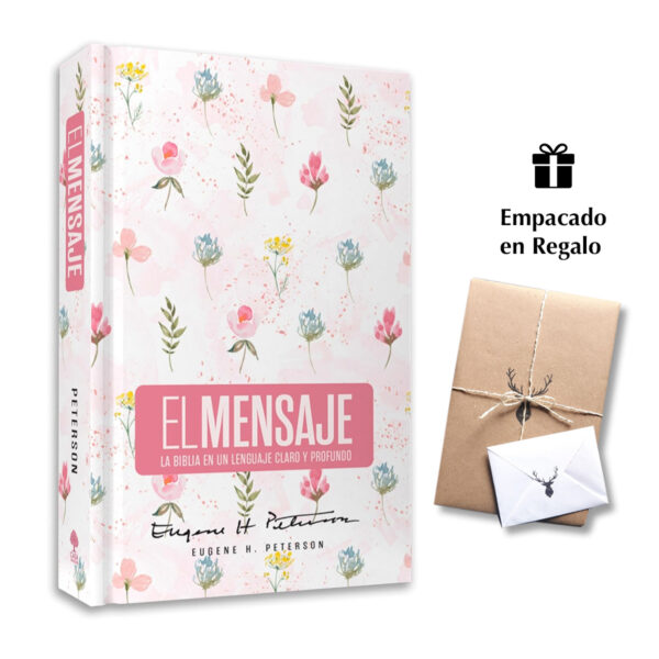 Biblia El Mensaje Tapa dura Rosa Floral : La Biblia en un lenguaje claro y profundo