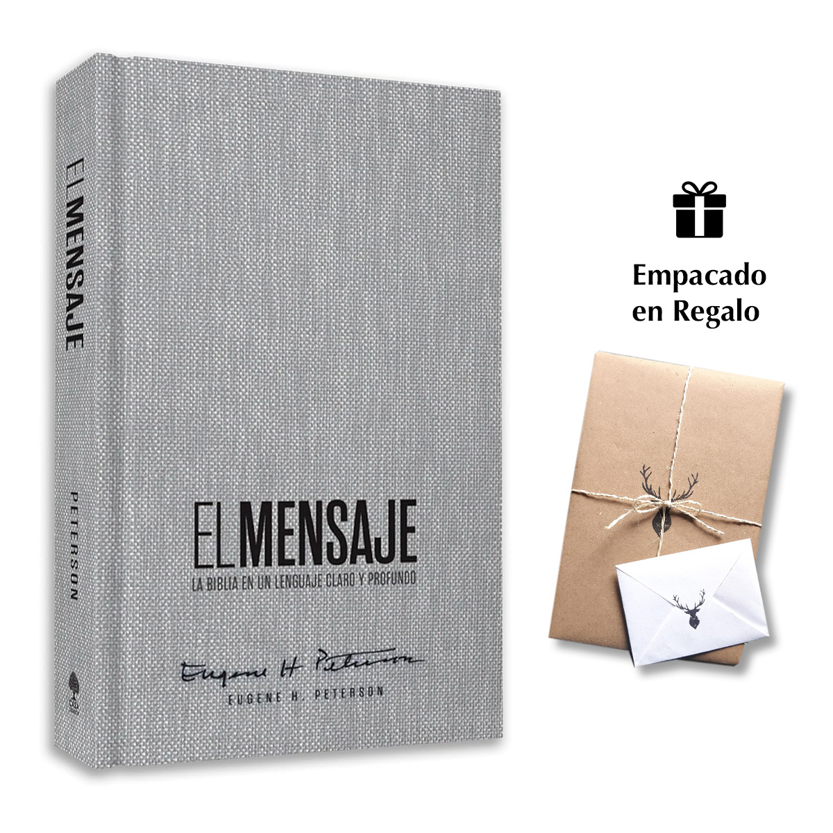 Biblia El Mensaje Tapa dura Gris Tela : La Biblia en un lenguaje claro y profundo