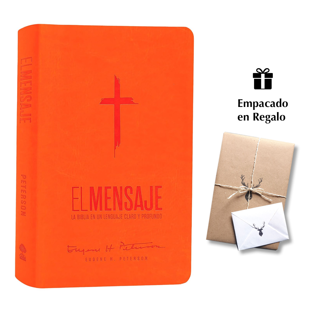 Biblia El Mensaje SentiPiel Naranja : La Biblia en un lenguaje claro