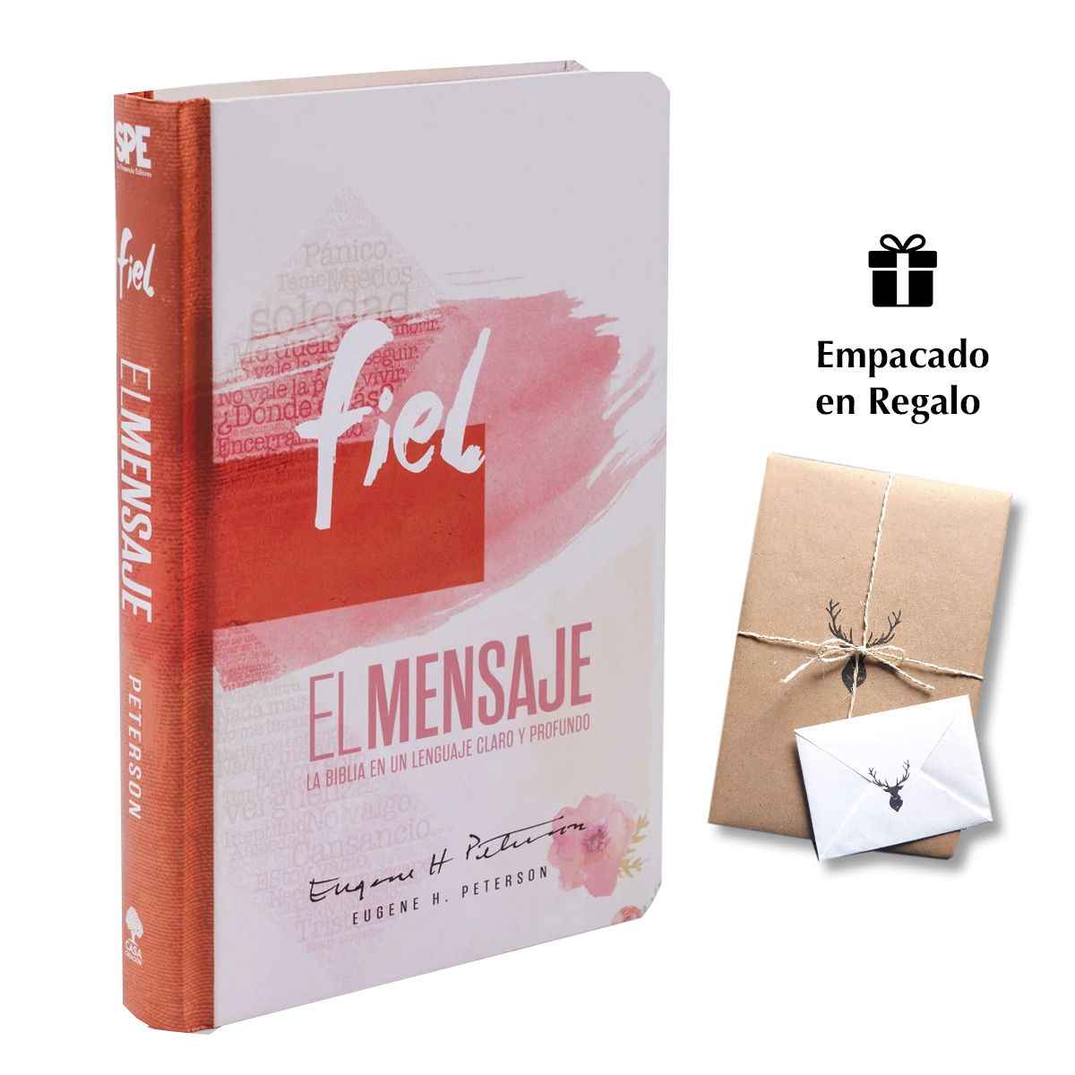 Biblia El Mensaje Edición Fiel – Tapa dura - Pink cross