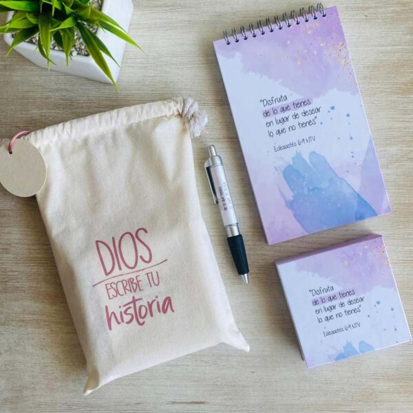 Disfruta de lo que Tienes - Dios Escribe tu Historia - Kit de Notas
