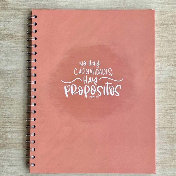 No hay casualidades hay Propósito - Cuaderno Grande con Propósito