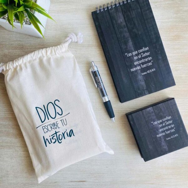 Confía en Dios y Encontrarás nuevas Fuerzas - Dios Escribe tu Historia - Kit de Notas
