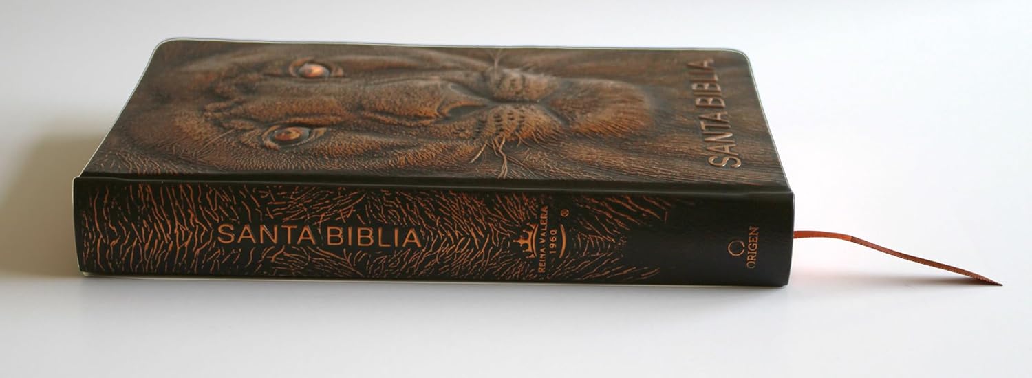 Biblia RVR 1960 Letra grande Edición León de Judá en Bronce 3D - Imagen 6