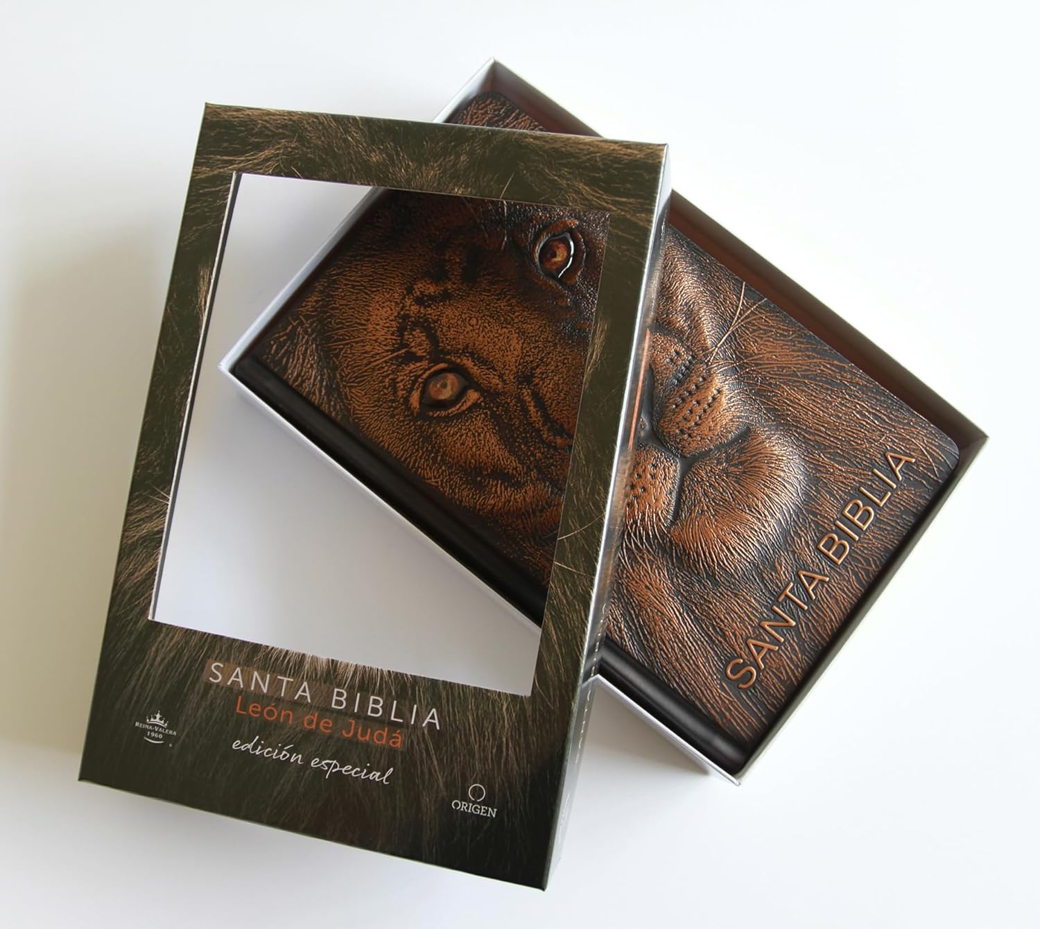 Biblia RVR 1960 Letra grande Edición León de Judá en Bronce 3D - Imagen 13