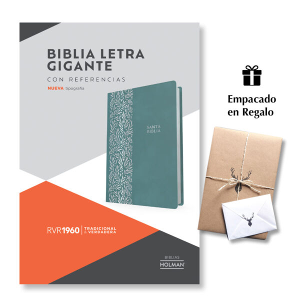 Biblia RVR60 Letra Gigante Verde Imitación Piel