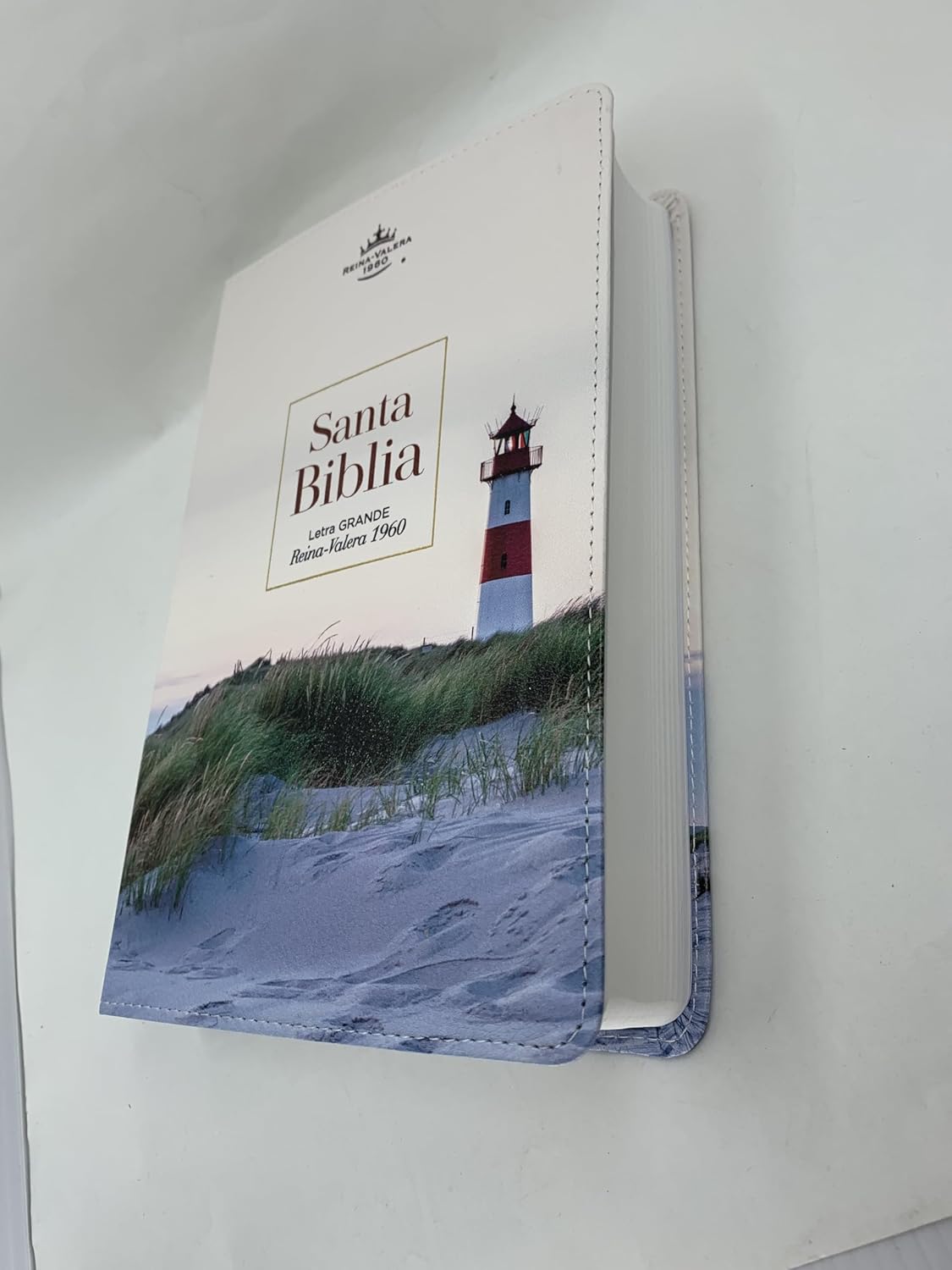Biblia Letra Grande 12 puntos Rvr 1960 Manual Faro Imitacion Piel - Imagen 2