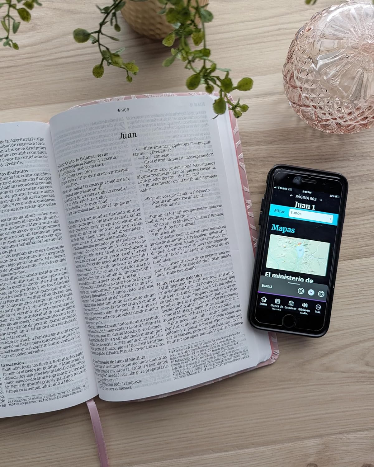 Biblia NTV Rosada Letra Grande Valor Premium Filament - Imagen 5