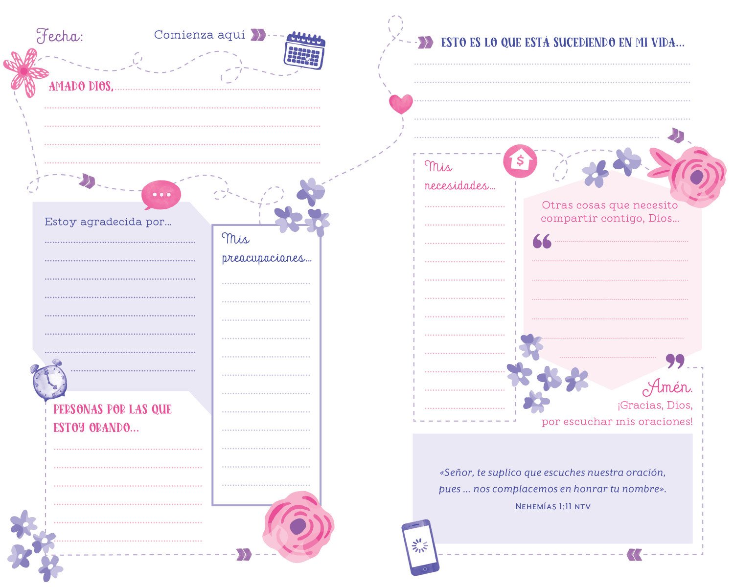 El Mapa de Oración Para Chicas Adolescentes - Diario de oración - Imagen 3