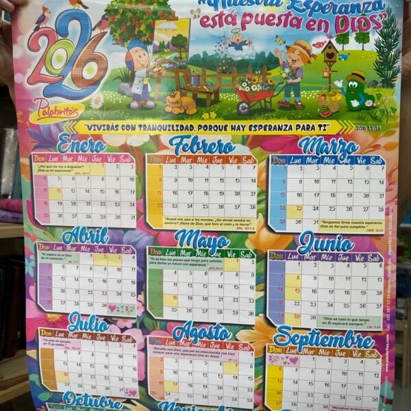 Calendario Pared Palabritas 2026