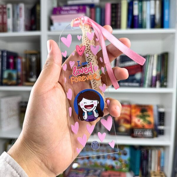 💖 Separador Acrílico “I am Loved Forever”