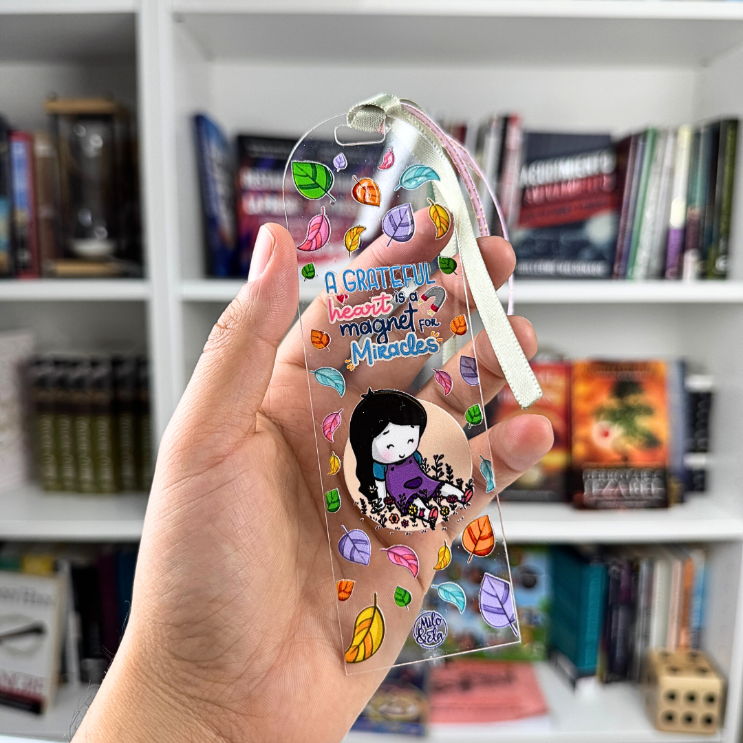 🍂 Separador Acrílico “A Grateful Heart”