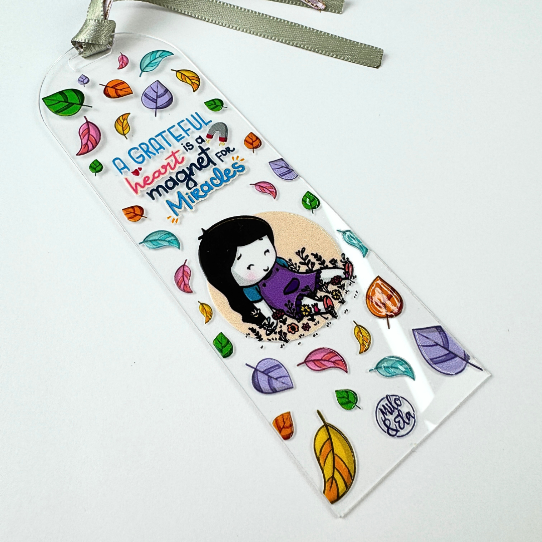 🍂 Separador Acrílico “A Grateful Heart” - Imagen 2