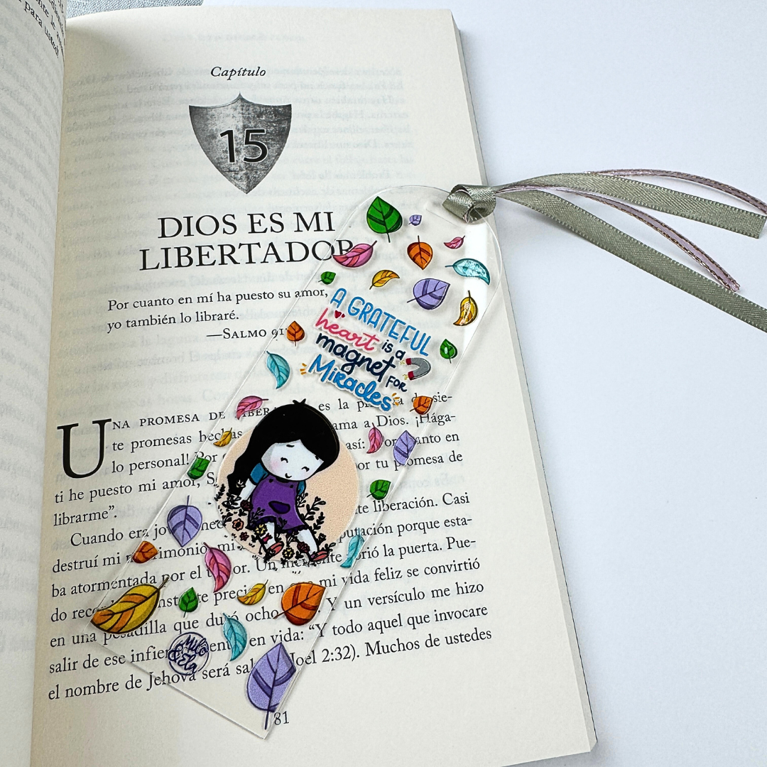 🍂 Separador Acrílico “A Grateful Heart” - Imagen 4