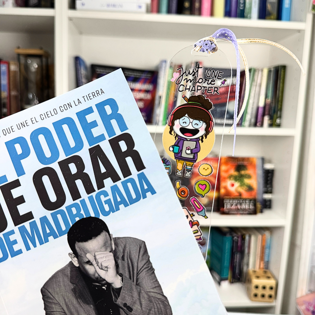 Separador de libros acrílico – Just one more chapter 💜📖 - Imagen 5