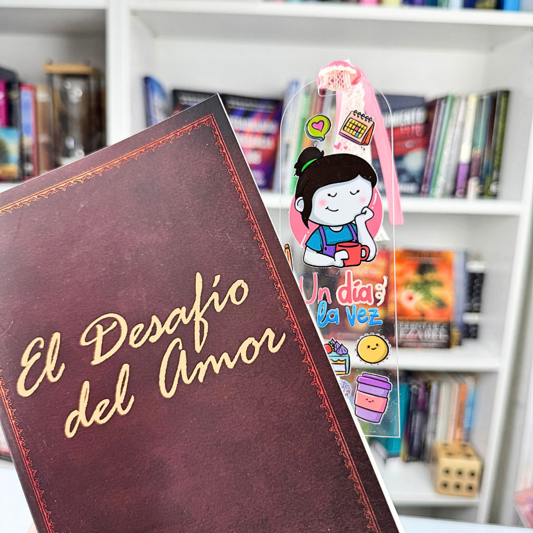 Separador de libros acrílico – Un día a la vez 🌸📖 - Imagen 5