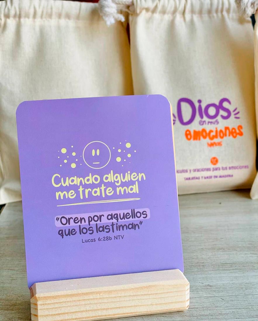 Kit de tarjetas niñas - DIOS en mis EMOCIONES - Imagen 3