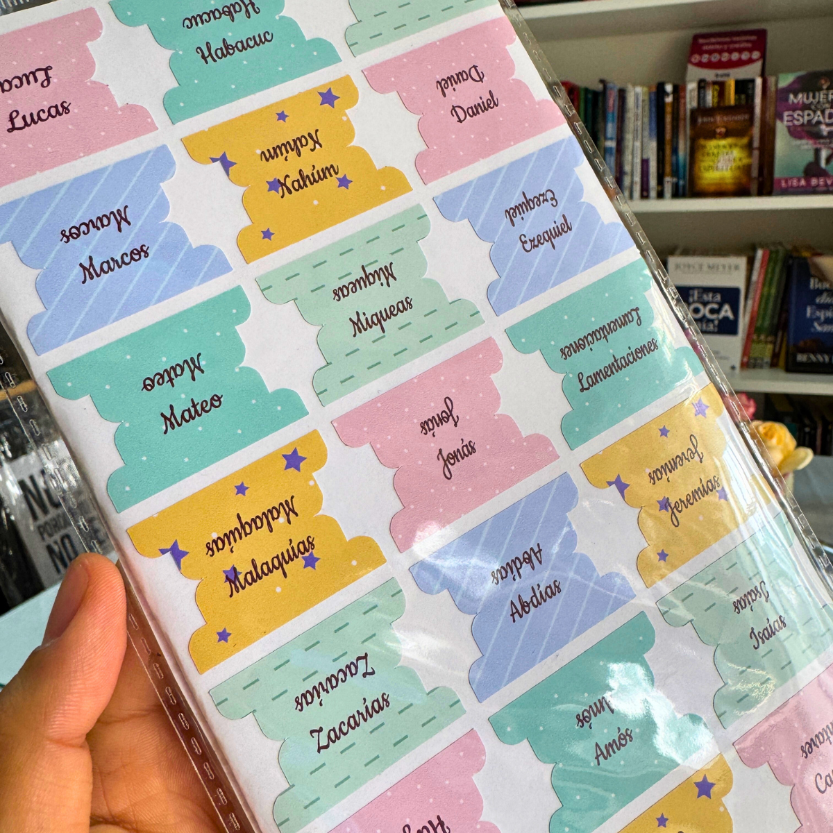 Colores Pastel – Índice para Biblia Adhesivo / Tabs para Biblias / STICKERS - Imagen 2