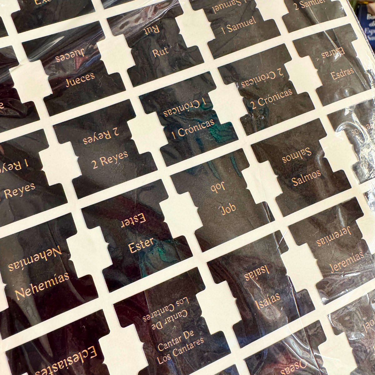 Negro – Índice para Biblia Adhesivo / Tabs para Biblias / STICKERS - Imagen 2