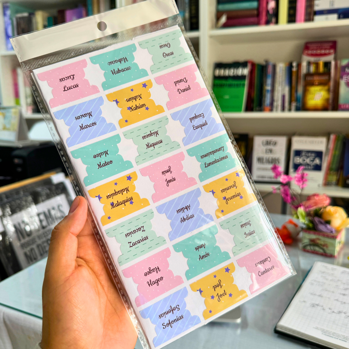 Colores Pastel – Índice para Biblia Adhesivo / Tabs para Biblias / STICKERS