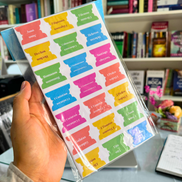 Multi Color – Índice para Biblia Adhesivo / Tabs para Biblias / STICKERS