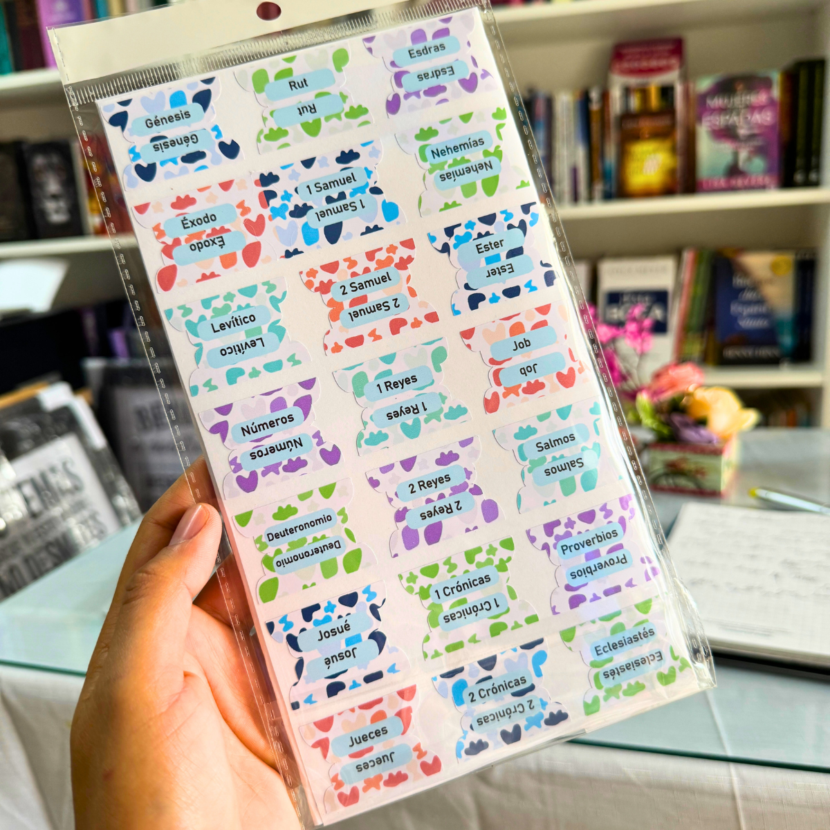 Abstracto Pastel – Índice para Biblia Adhesivo / Tabs para Biblias / STICKERS