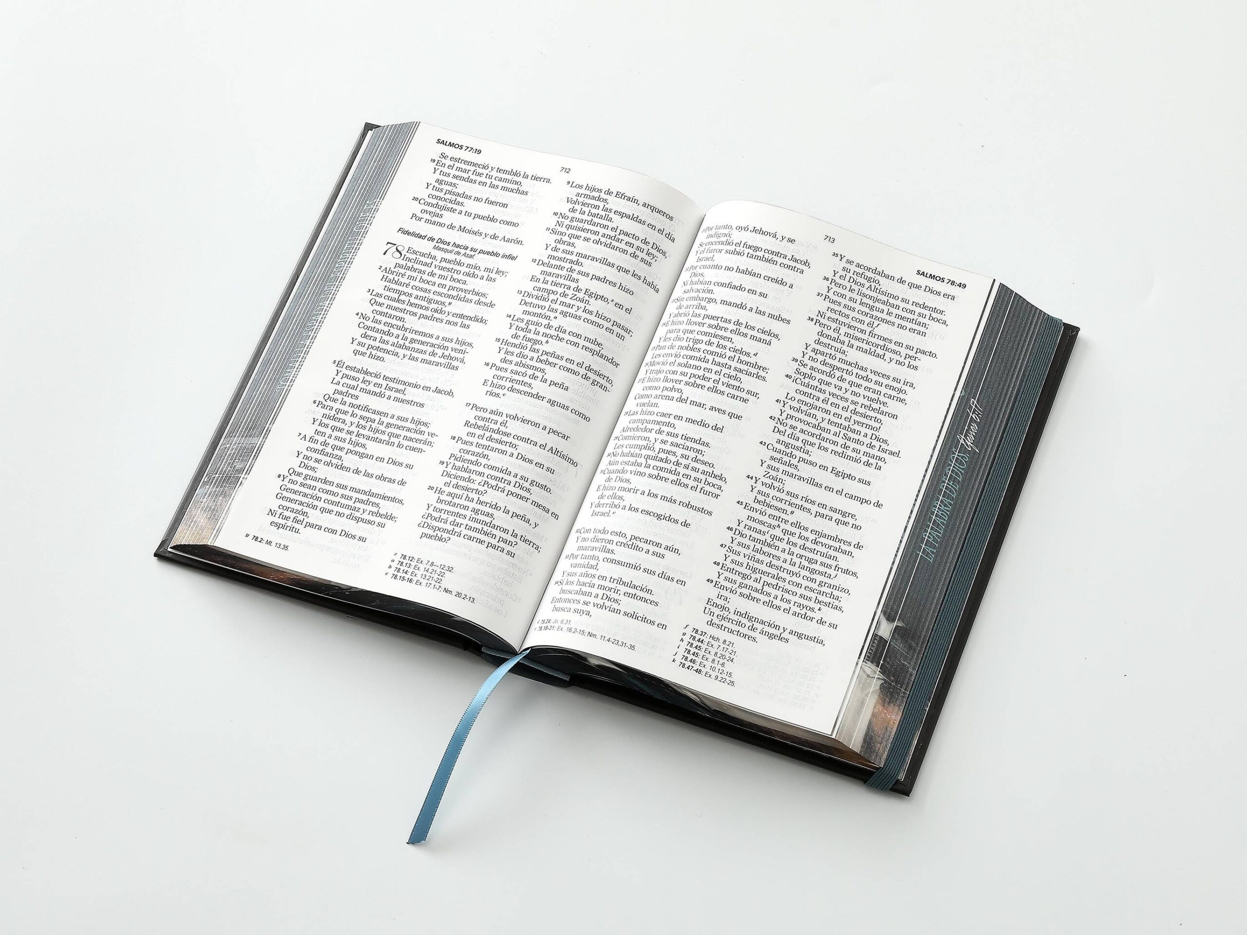 Biblia RVR60 Tamaño manual Letra Grande 12 puntos Tapa dura con elástico Espada - Imagen 4