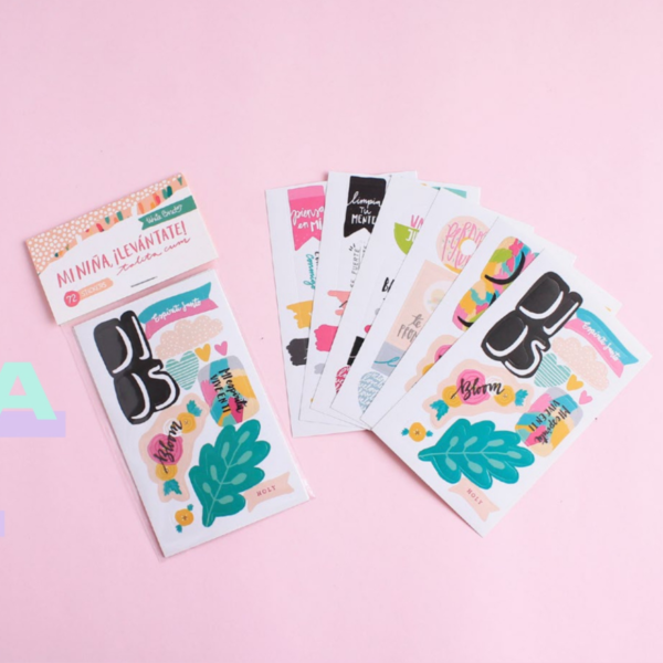Stickers ilustrados Mi niña levántate