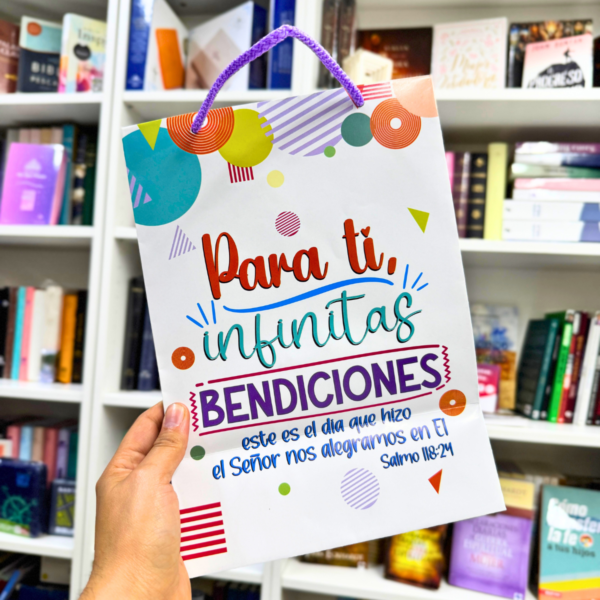 Para ti, infinitas bendiciones 🎁✨ - Bolsa de regalo mediana