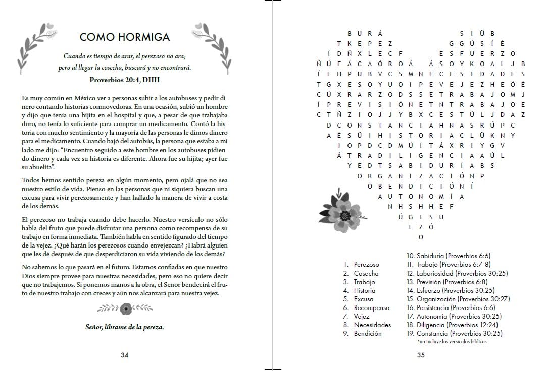 100 Devocionales para Mujeres - con sopa de letras - Letra Grande - Imagen 2