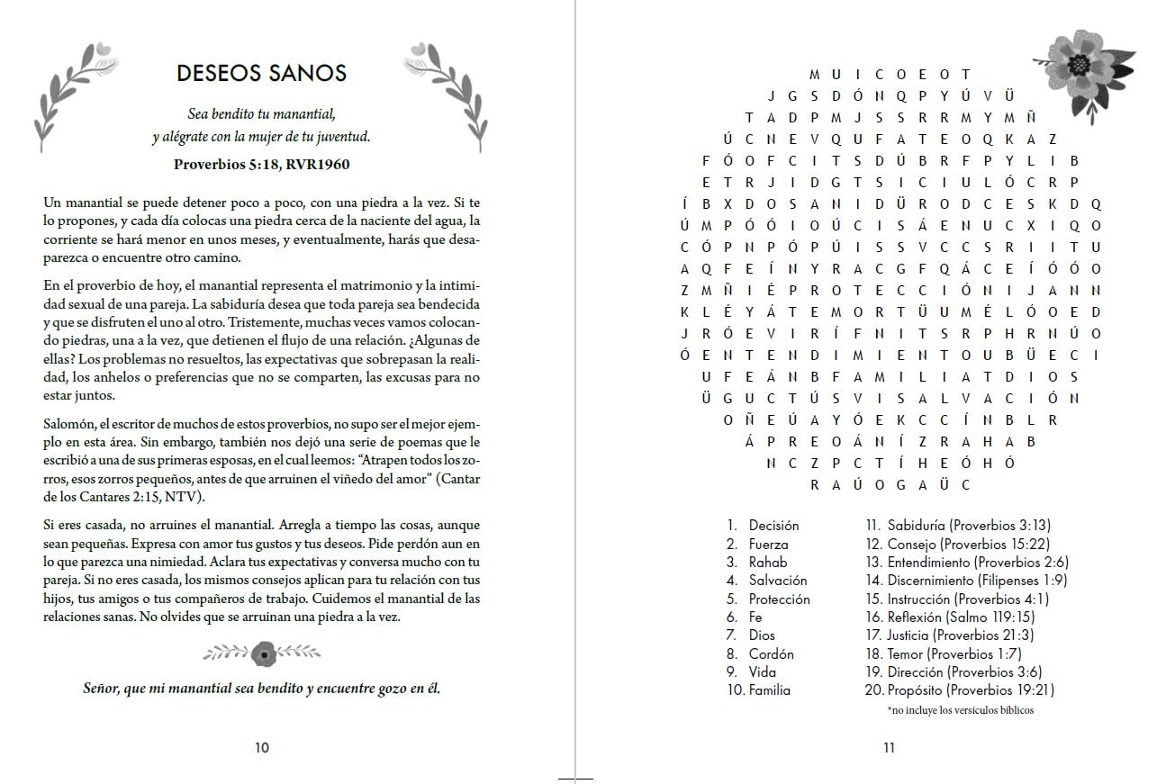 100 Devocionales para Mujeres - con sopa de letras - Letra Grande - Imagen 4