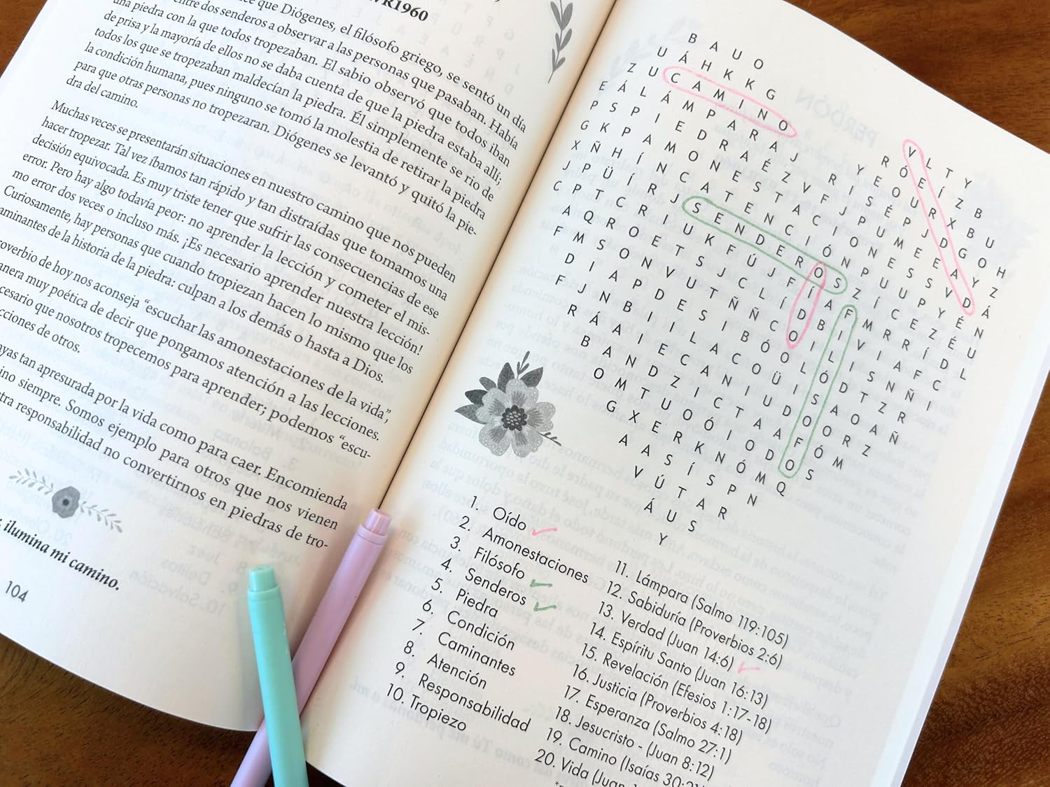 100 Devocionales para Mujeres - con sopa de letras - Letra Grande - Imagen 7