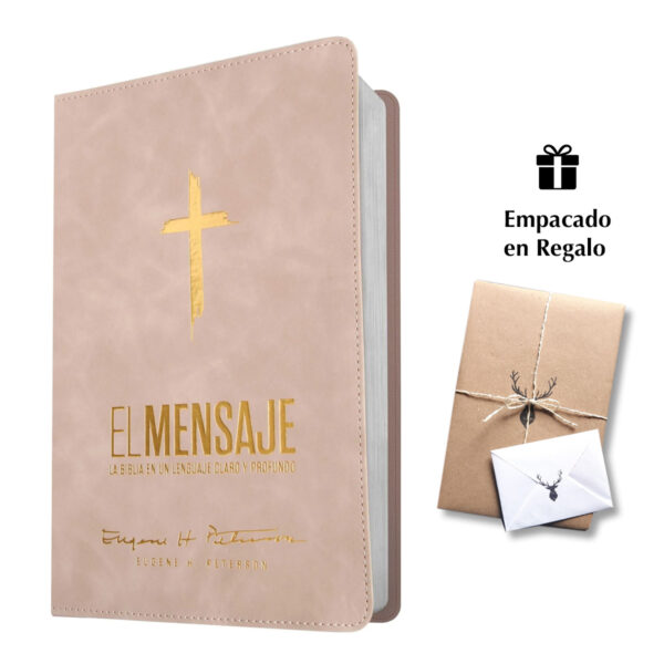 Biblia El Mensaje – Imitación Rosa suave