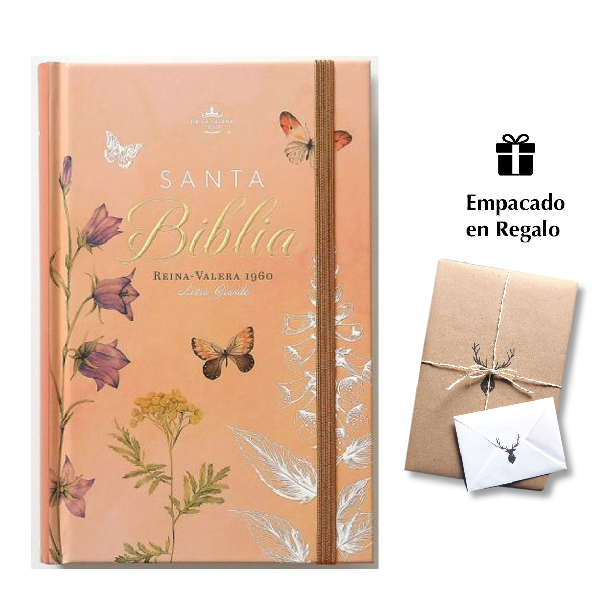 Biblia RVR Letra Grande 12 pts Tapa dura con elástico Primavera