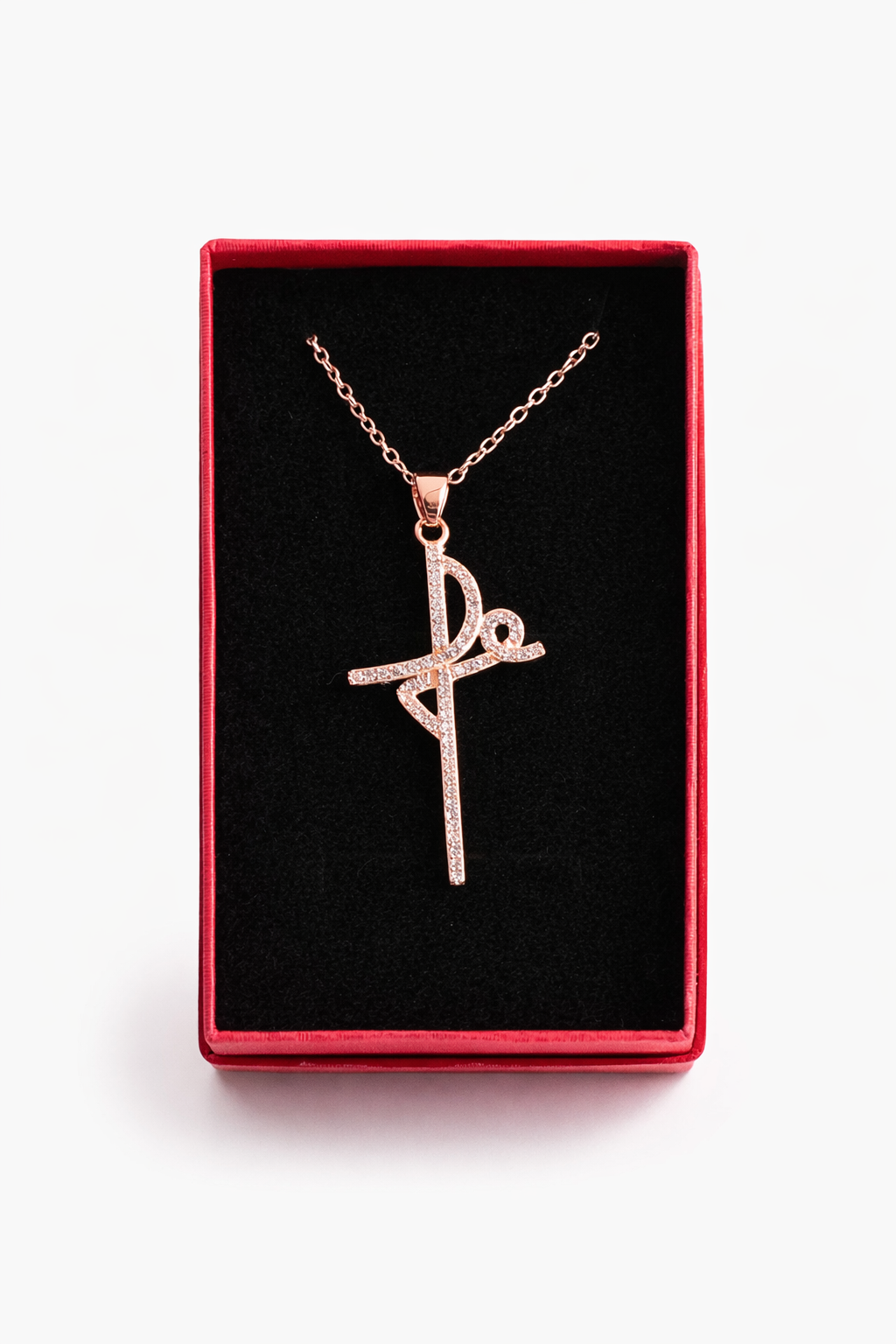 Collar Cruz de Fe – Rosa - Imagen 3