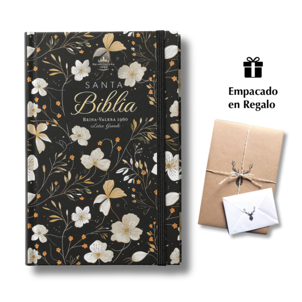 Biblia RVR Letra Grande 12 pts Primavera Tapa dura con elástico