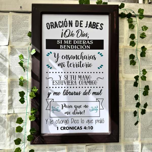 Oración de Jabes –  Cuadro Grande - 50 x 80 cm