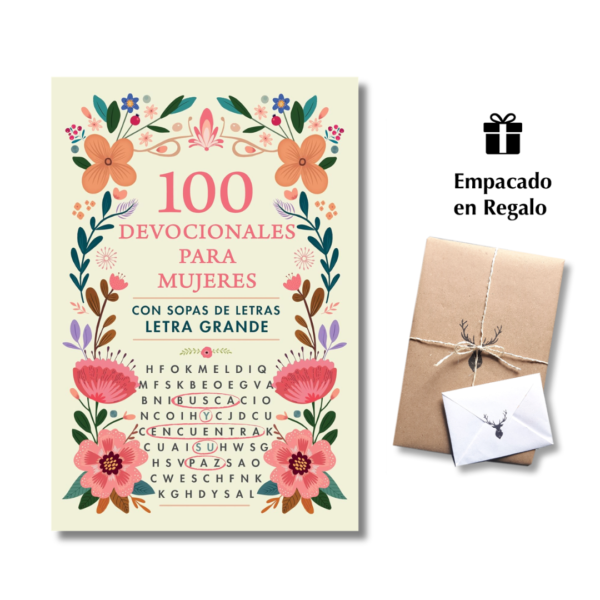 100 Devocionales para Mujeres - con sopa de letras - Letra Grande
