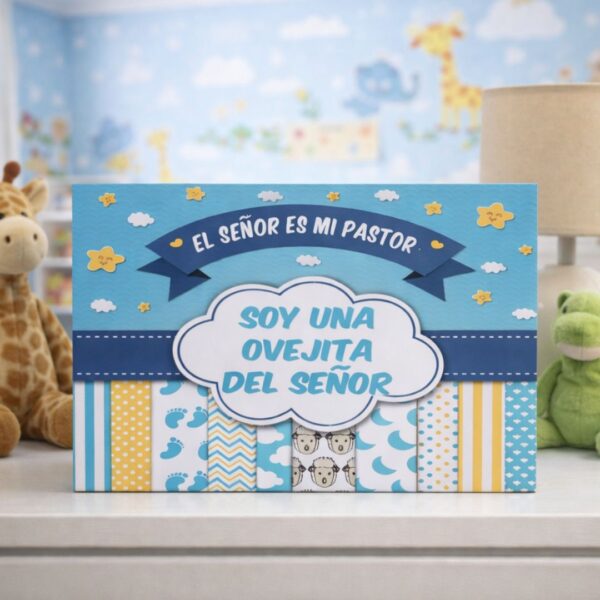 Cuadro de madera -  “Soy una Ovejita del Señor”